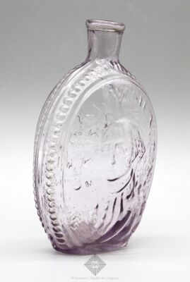 Washington Bust  Eagle And J.R. Portrait Flask