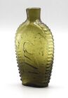 Lafayette And Bust  Masonic Arch And Emblems Portrait Flask