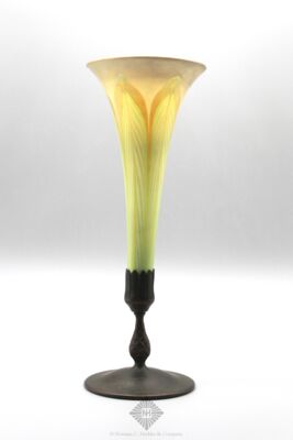 Tiffany Favrile Glass Trumpet Vase
