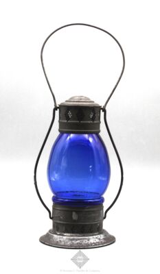 Lantern with Blue Globe