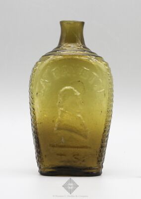 �Lafayette� � �Dewitt Clinton� Portrait Flask