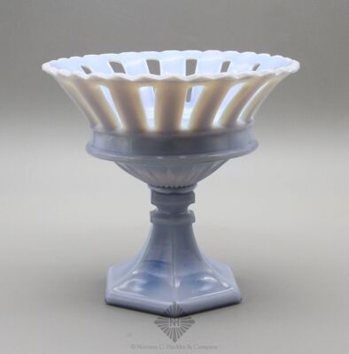 Pressed Glass Footed Fruit Basket