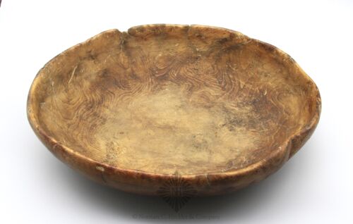 Oval Wooden Burl Bowl