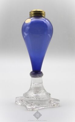 Rare Blown And Pressed Sandwich Glass Lamp