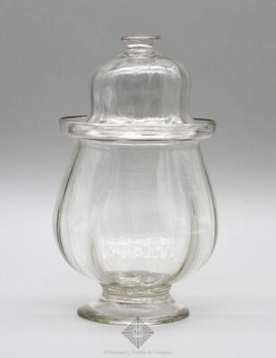 Pattern Molded Covered Sugar Bowl