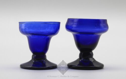 Two Blown Glass Salt Cellars