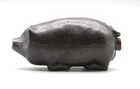 Redware Pottery Pig Figural Bottle