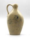 Rare Stoneware Handled Flask with Blue Incised Decoration