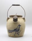 Stoneware Batter Pitcher With Bird Decoration
