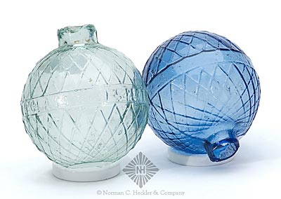 Two "Perth NB Glass Works" Target Balls