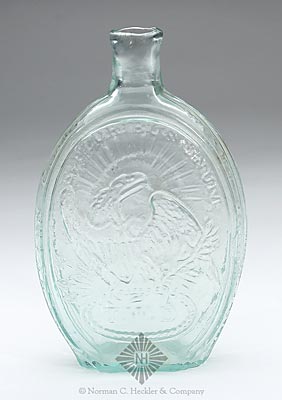 "General Washington" And Bust - "T.W.D" And Eagle Portrait Flask, GI-14