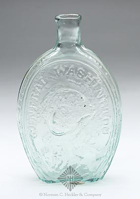 "General Washington" And Bust - "T.W.D" And Eagle Portrait Flask, GI-14